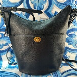 NEW Fossil Talulla Small Hobo Shoulder Bag Black Leather